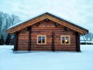 bshkäsitöö palkmaja, log house, laftehytte, murukatusega palkmaja, Jakob 76