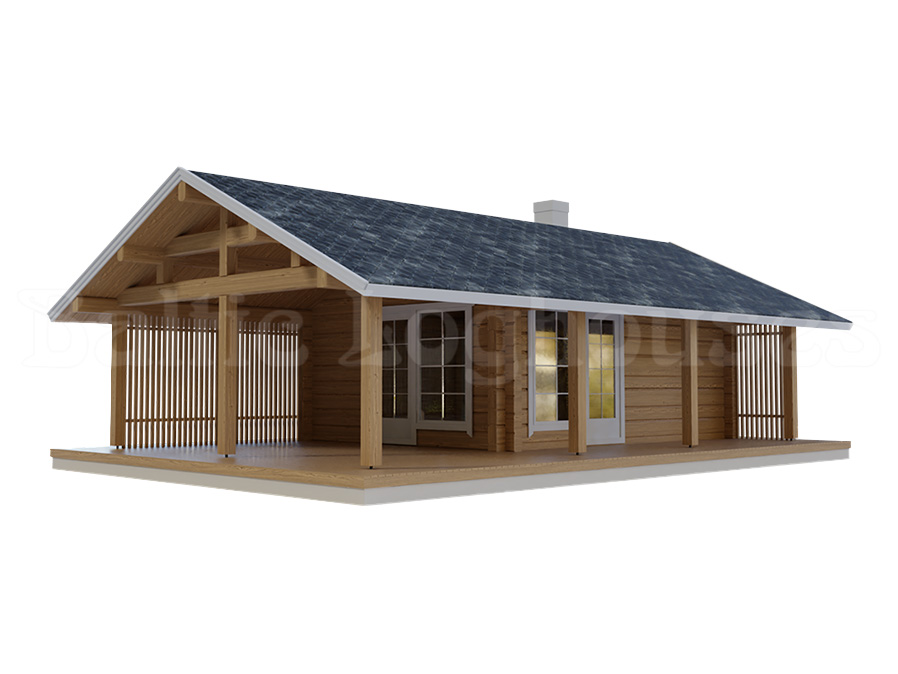 Read more about the article Handcrafted log house Simo 21 m² (ready in stock)