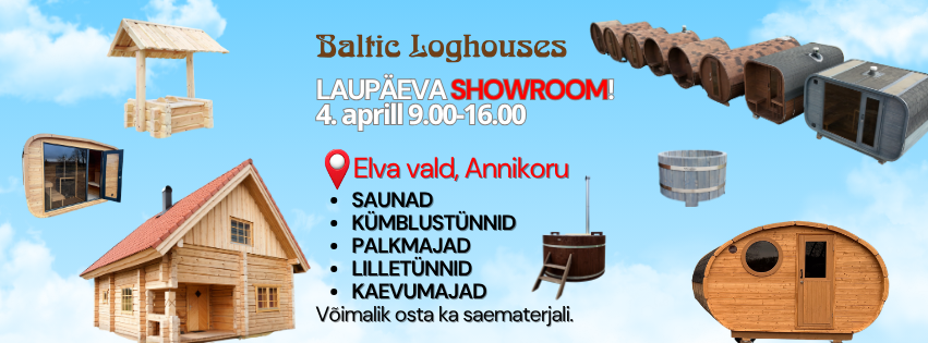 Baltic Loghouses saunade showroom kliendipäev
